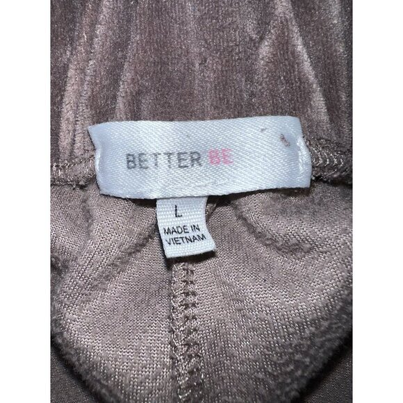 BETTER BE Womens Velour Cropped Hoodie Tracksuit Sz L Juniors - Picture 15 of 16